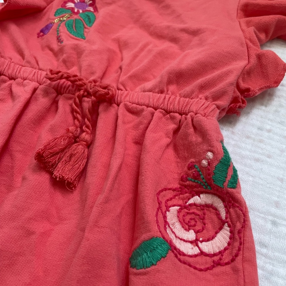 Pink Floral Embroidered Jumpsuit - Curious by Peek - Picture 2 of 5